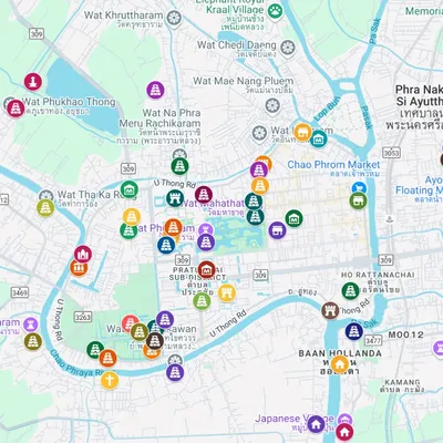 Ayutthaya Map